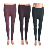 Lian LifeStyle Ultra Comfy Spandex Leggings for Women 3 Pair's | Teen & Juniors leggings - Breathable & Lightweight | Stretchy & Cool Active Wear: Workout Tights, Yoga Pants, Running Leggings | Perfect as Daily Basics, Color (Wine,Purple,Green)