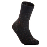 Lian LifeStyle Big Girl's 3 Pair's Exceptional High Crew Wool Socks Non Slip, Cozy and Cool HR1412 Size 6-9 (Black)