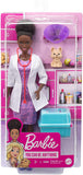 Barbie Pet Vet Playset with Brunette Doll (12-in), Role-Play Clothing & Accessories: Cone, Pad, Pet Crate, Puppy Figure, Great Gift for Ages 3 Years Old & Up