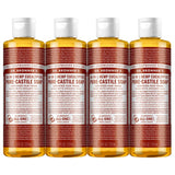Undiluted Pure Castile Liquid Soap in Eucalyptus Scent: 18-in-1 All Natural Soap w/ Organic Essential Oil Eucalyptus Scent, All Purpose Castile Soap for Skincare, Hand Wash, Cleaning & More, 8 Fl OZ Bottle