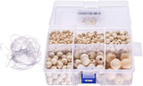 Decorative Wooden Bead for DIY Jewelry Making: Wood Bead Garland, Bracelets & More | Natural Product: Craft Ball as Bead Decor & Any Wood Bead Decor, Finished Surface & Fun to Use