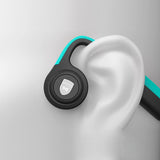 Lian LifeStyle Premium Bone Conduction Headphones Lightweight & Waterproof w/Mic & Bluetooth. Wireless Over Ear Headset for Adults and Kids, Suitable for Sports, Gaming, Travel or Office (Grey)