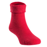 AATMart 6 Pairs Children Wool Blend Crew Socks | Thick & Warm, Comfy, Durable, Stretchable - Perfect for All Season Plain Size 6M-12M (Rose,Orange,Red)