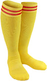 Lian LifeStyle Exceptional Girl's 1 Pair Knee High Sports Socks for Soccer, Softball, Baseball, and Many Other Sports XL002 Size M Yellow