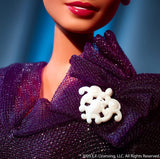 Barbie Inspiring Women Series Ella Fitzgerald Collectible Doll, 12-in, Wearing Purple Gown, with Microphone, Doll Stand and Certificate of Authenticity