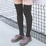 Lian LifeStyle Big Girl's Women's 3 Pairs Knee High Thigh High Cotton Socks Size 6-9 L1024