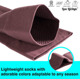 Lian LifeStyle Big Girl Women's Exquisite Thigh High Cotton Socks L1888 Size 6-9