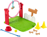 Barbie Chelsea Can Be Dog Trainer Playset with Blonde Chelsea Doll (6-in), Dog & Leash, Jumping Hoop, Obstacle Cones, Training Treats & More, Great Gift for Ages 3 Years Old & Up