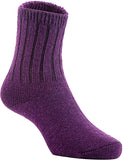 2 Pairs Children's Comfy, Durable, Stretchable Wool Crew Socks Size 0Y-6Y