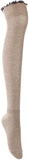 Lovely Annie Incredible Women's Thigh High Cotton Boot Socks L1856 Size 5-11