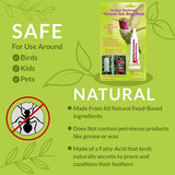 Sapphire Labs Nectar Fortress Natural Ant Repellent; Multi-Purpose Clear Gel Ant Guard for Hummingbird Feeders