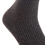 Lian LifeStyle Women's 2 Pairs Cute & Comfortable Wool Crew Socks Size 6-9 HR1612, Color (DarkGrey, Wine)