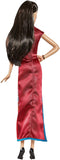 Barbie Signature Lunar New Year Doll (12-inch Brunette) Wearing Red Satin Cheongsam Dress with Accessories, Collectible Gift for Kids & Collectors