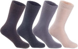 Lian LifeStyle Women's Perfect Fit Comfortable Wool Crew Socks LK0602 Size 6-9