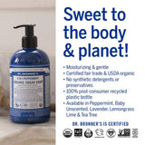 Moisturizing Liquid Hand Soap Soothing Clean, Made with Essential Oils, Cruelty Free Cleanser that Washes Away Dirt, Peppermint, 12 FL OZ Bottle