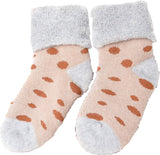 Lian LifeStyle Big Girl's 5 Pair Pack Fashion Plaid-Maple Leaf Wool Socks Size L/XL