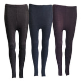 Lian LifeStyle Ultra Comfy Spandex Leggings for Women 3 Pair's | Teen & Juniors leggings - Breathable & Lightweight | Stretchy & Cool Active Wear: Workout Tights, Yoga Pants, Running Leggings | Perfect as Daily Basics, Color (Coffee,Navy,Purple)