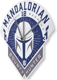 Star Wars- Mandalorian Legendary Warrior Bounty Hunter Wall Clock- Frameless