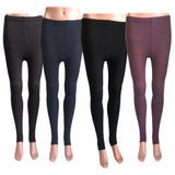 Lian LifeStyle Ultra Comfy Spandex Leggings for Women 4 Pair's | Teen & Juniors leggings - Breathable & Lightweight | Stretchy & Cool Active Wear: Workout Tights, Yoga Pants, Running Leggings | Perfect as Daily Basics, Color (Coffee,Navy,Black,DarkGrey)