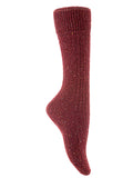 Lian LifeStyle 2 Pairs Stylish, Cozy, Thick & Warm Women's high crew wool blend socks for Winter & All Seasons HR1412 Size 6-9 (Wine Color)