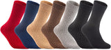 Lian LifeStyle Women's 1 Pair Perfect Fit Wool Crew Socks FS03 Size 6-9