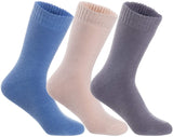Lian LifeStyle Women's Perfect Fit Comfortable Wool Crew Socks LK0602 Size 6-9