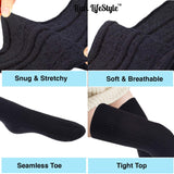 Lian LifeStyle Women's 1 Pair Adorable Knee High Cotton Socks JMYP1025 Size 6-9