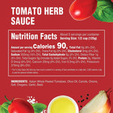Tomato Herb Sauce, All Purpose, Keto Friendly Pasta Sauce, 24 OZ Per Jar, 1 Jar