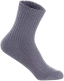 Lian LifeStyle Women's 3 Pairs Perfect Fit Wool Crew Socks. Cute and Comfortable with Wide Range of Colors and Styles LK08 Size Size 6-9 (Dark Grey)