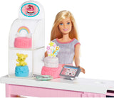 Barbie Cake Decorating Playset with Blonde Doll, Baking Island with Oven, Molding Dough and Toy Icing Pieces for Kids 4 to 7 Years Old [Amazon Exclusive]