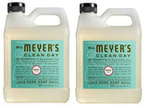 Hydrating Hand Soap Refill in Refreshing Basil Scent for any Soap Dispenser for Bathroom & Kitchen Essential Oils for Hand Wash Cruelty Free, 33 Fl OZ Per Bottle, 2 Bottles