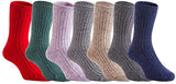 Lian LifeStyle Fantastic Children's 9 Pairs Wool Blend Crew Socks Size 0Y-8Y