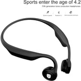 Lian LifeStyle Premium Bone Conduction Headphones Lightweight & Waterproof w/Mic & Bluetooth. Wireless Over Ear Headset for Adults and Kids, Suitable for Sports, Gaming, Travel or Office (Grey)