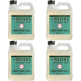 Hydrating Hand Soap Refill in Refreshing Basil Scent for any Soap Dispenser for Bathroom & Kitchen Essential Oils for Hand Wash Cruelty Free Eco Friendly Products, 33 Fl OZ Per Pack, Pack of 4