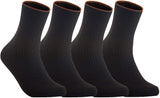 Lian LifeStyle Big Girl's Women's 4 Pairs Gorgeous Wool Crew Socks 1612 Size 6-9