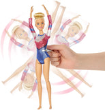 Barbie Gymnastics Playset: Barbie Doll with Twirling Feature, Balance Beam, 15+ Accessories for Ages 3 and Up