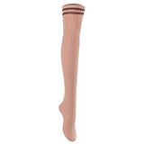 Lian LifeStyle Women's 1 Pair Over Knee High Thigh High Cotton Boot Socks Size 6-9 J1023-1p