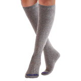 Lian LifeStyle Women's 4 Pairs Awesome, Breathable, Fancy and Cozy Knee High Cotton Boot Socks LW158212 Size 6-9 (Grey)