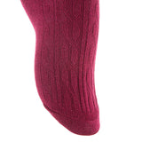 Lian LifeStyle Women's 5 Pairs Adorable Comfortable Soft Thigh High Over Knee High Cotton Socks Size 6-9 L1024 (Wine)