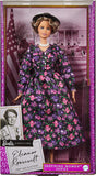 Barbie Inspiring Women Eleanor Roosevelt Doll 12-inch Wearing Floral Dress, with Doll Stand & Certificate of Authenticity, Gift for Kids & Collectors