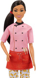 Barbie Pasta Chef Brunette Doll (12-In/30.40-cm) with Colorful Chef Top, Macaroni Print Pants, Chef Hat, Pasta Pot & Pasta Cutter Accessories, Great Gift for Ages 3 Years Old & Up, GTW38