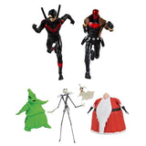 The Nightmare Before Christmas Deluxe Lighted Action Figure Box Set + Toys Mortal Kombat Scorpion and Raiden 7" Action Figure Multipack, Pack of 2