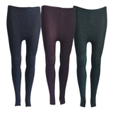 Lian LifeStyle Ultra Comfy Spandex Leggings for Women 3 Pair's | Teen & Juniors leggings - Breathable & Lightweight | Stretchy & Cool Active Wear: Workout Tights, Yoga Pants, Running Leggings | Perfect as Daily Basics, Color (Navy,Purple,Green)
