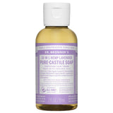 Undiluted Pure Castile Liquid Soap in Lavender Scent: 18-in-1 All Natural Soap w/ Organic Essential Oil Lavender Scent, All Purpose Castile Soap for Skincare, Hand Wash, Cleaning & More, 2 Fl OZ Bottle, 4 Bottles