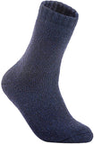 Lian LifeStyle Men's 6 Pairs Great Activewear Wool Crew Socks LK1603 Size 6-9