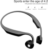 Lian LifeStyle Premium Bone Conduction Headphones Lightweight & Waterproof w/Mic & Bluetooth. Wireless Over Ear Headset for Adults and Kids, Suitable for Sports, Gaming, Travel or Office (Grey)