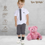 Lian LifeStyle Fascinating Children's 1 Pair Knee High Wool Blend Boot Socks Resistant, Comfortable and Health Focused, FS02 Size S (0-2Y) (Black)