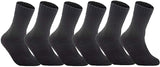 Lian LifeStyle Men's 6 Pairs Great Activewear Wool Crew Socks LK1603 Size 6-9
