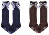 Lian LifeStyle Cute Girls' 2 Pairs Knee High Cotton Socks Butterfly Knot Size (0Y-10Y