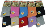Lian LifeStyle Women's 1 Pair Cute, Cozy Wool Crew Socks Size 6-9